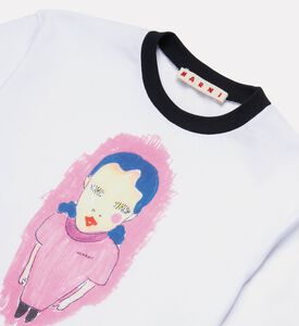 Marni Character-print Contrast Ribbing T-shirt, Packshot View