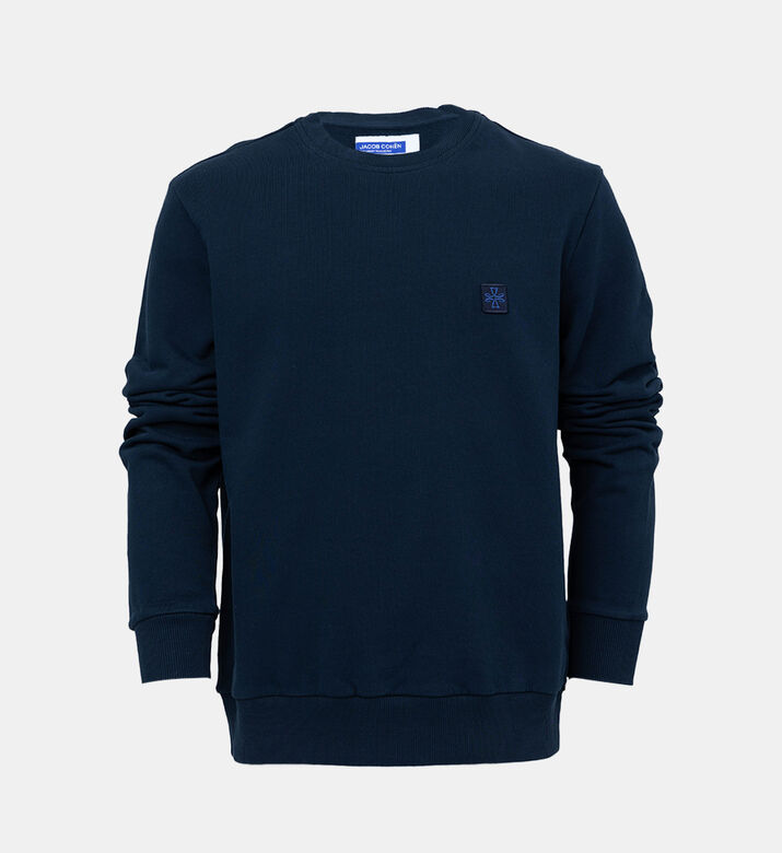 سويت شيرت قطن وصوف برقعة لوغو