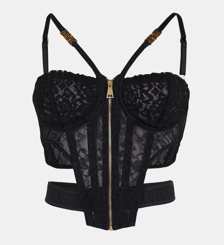 Cut-out Lace Bustier Top