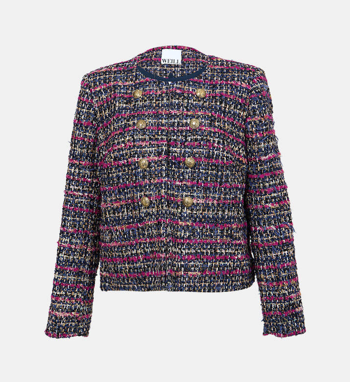 جاكيت قصير تويد