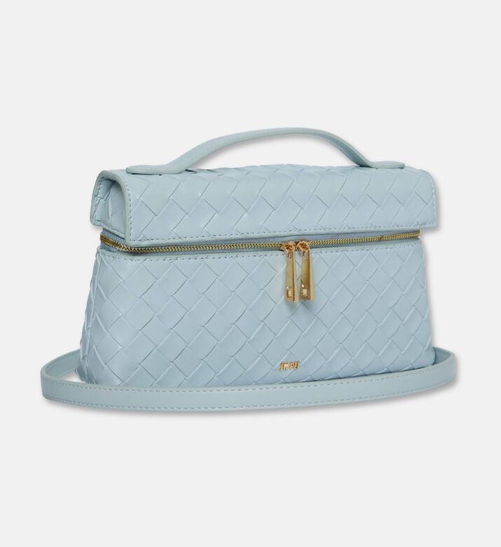 JW PEI Thea Weave Texture Top Handle Bag, Blue, Packshot View