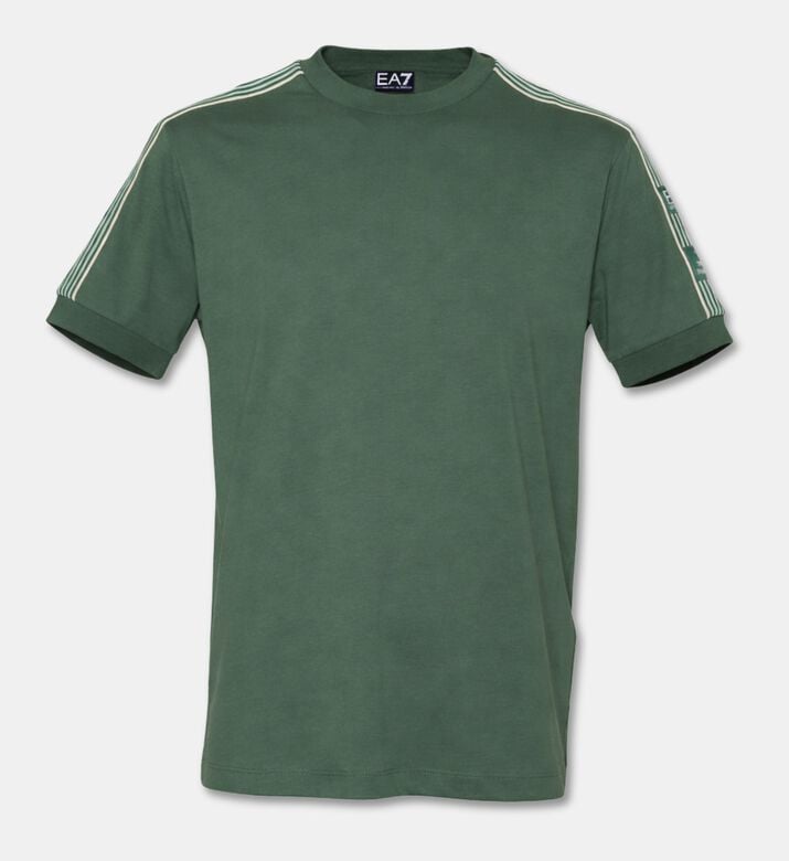 EA7 Short-sleeve Crewneck T-shirt, Green, L, Packshot View