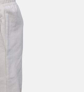 بنطال طويل من القطن بخصر مطاطي