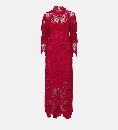Lace Long Sleeve Knit Dress