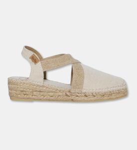 Toni Pons Verdi Vegan Canvas Wedge Espadrille, Off-white, Eu-42, Packshot View