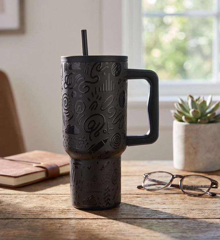 Estia Noir Echo Xl Straw Tumbler, Model View