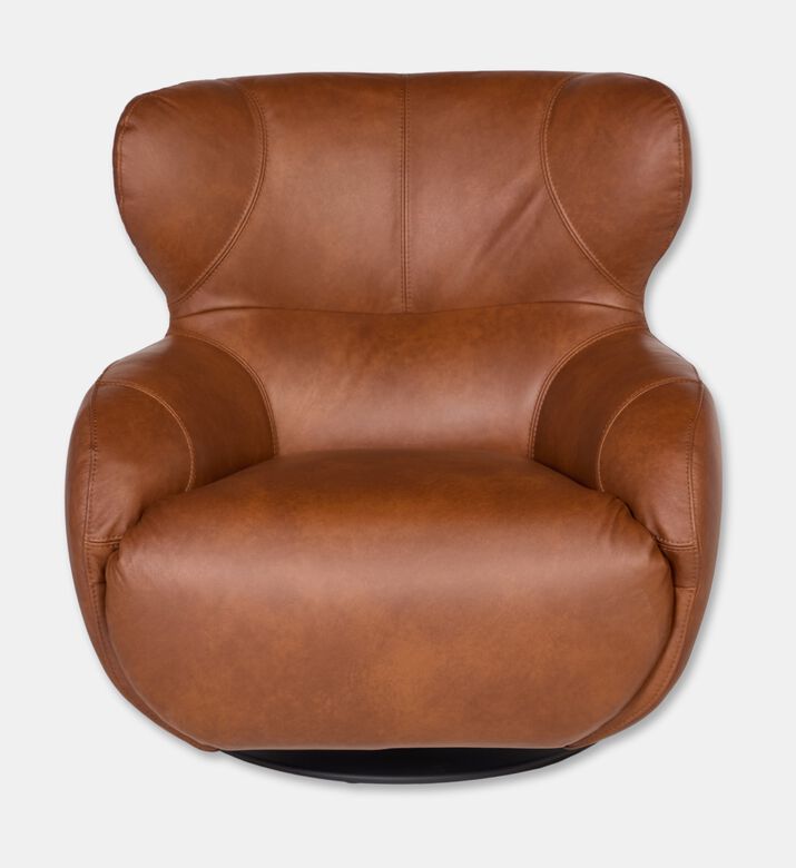 Vilmers Leather Sculptural Chair, Packshot View