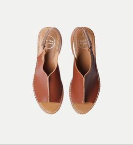 Toni Pons Lugano-p Leather Platform High-wedge Espadrille, Terracotta, Eu-38, Packshot View