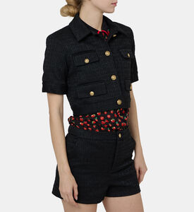 Elle Short-sleeve Patch Pocket Jacket