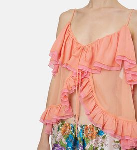 بلوزة كيارا بتفاصيل كشكشة