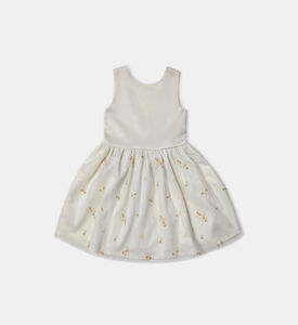 Satin Embroidered Flower Dress Satin Embroidered Flower Dress