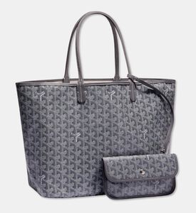 Goyard Preowned Goyard Goyardine Coated Canvas Leather Saint Louis Tote, Packshot View