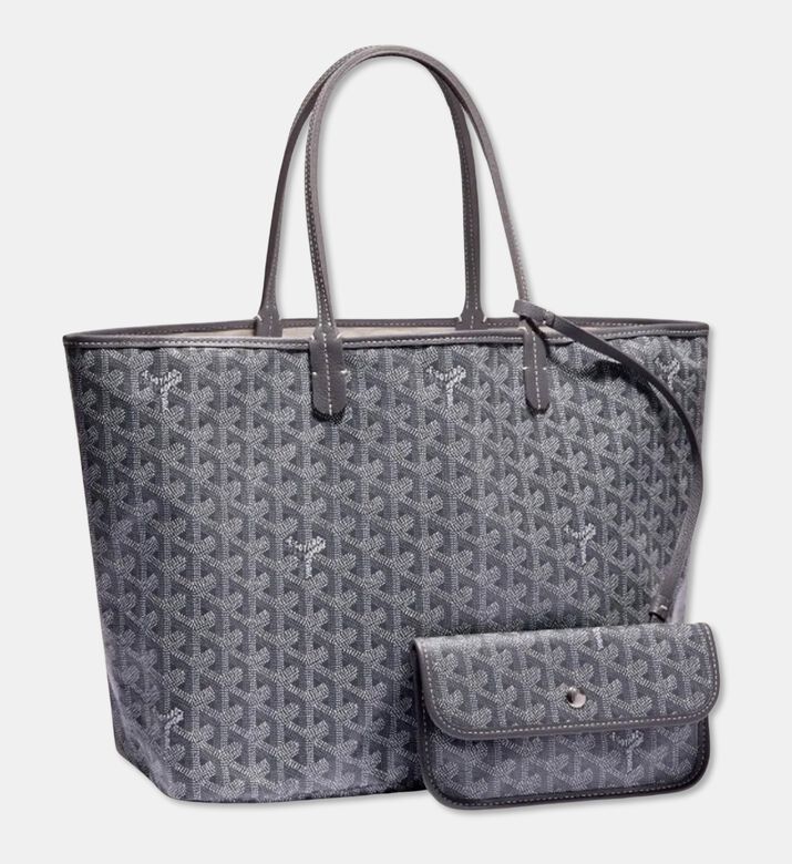 Goyard Preowned Goyard Goyardine Coated Canvas Leather Saint Louis Tote, Packshot View