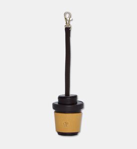 Manc Leather Coffee Cup Bag Charm, Packshot View