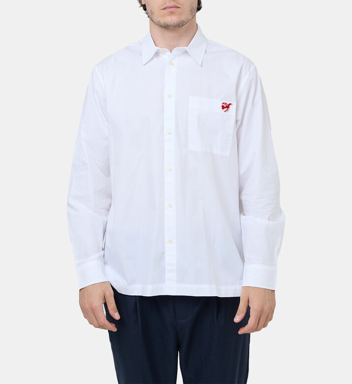 Peace Bird-embroidery Button-down Shirt Peace Bird-embroidery Button-down Shirt