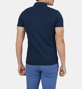 تيشيرت بولو قطن بشريط بشعار