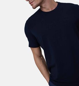 تيشيرت بمزيج قطن سادة