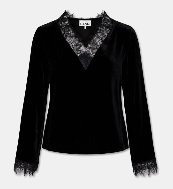 Ganni Blouse Velvet, Packshot View