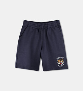 Embroidered Cotton Casual Shorts