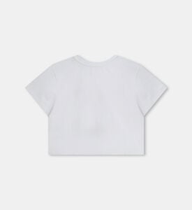 Cotton Jersey Tee-shirt With Swarovski Cotton Jersey Tee-shirt With Swarovski