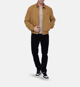 جاكيت لون قطن مطرزة