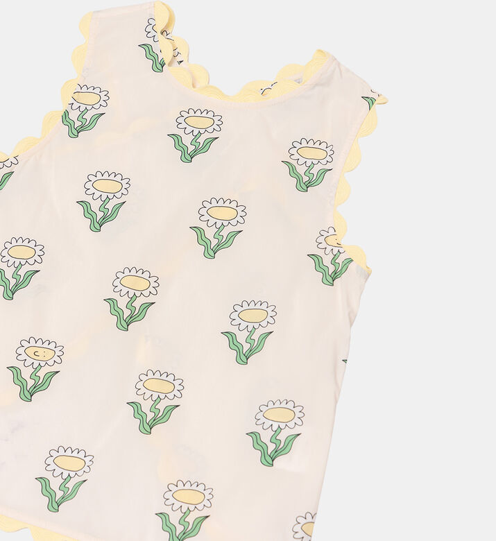 بلوزة بطبعة أزهار أقحوان على كامله