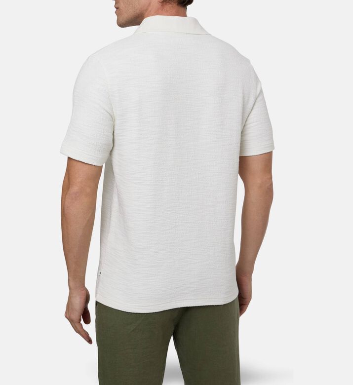 Samsoe Samac Short-sleeve V-neck Polo, Model View