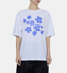 تيشيرت بقصة مربعة بأكمام قصيرة