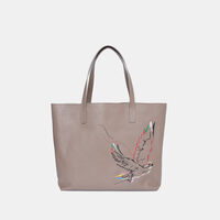 Cabas Falcon Leather Tote Bag