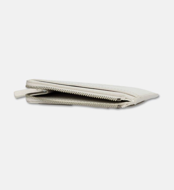 Marc Jacobs Cow Leather Zip Closure Wallet, White, Packshot View