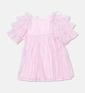 Poca and Poca Ruffle Sleeve Flared Dress, Packshot View