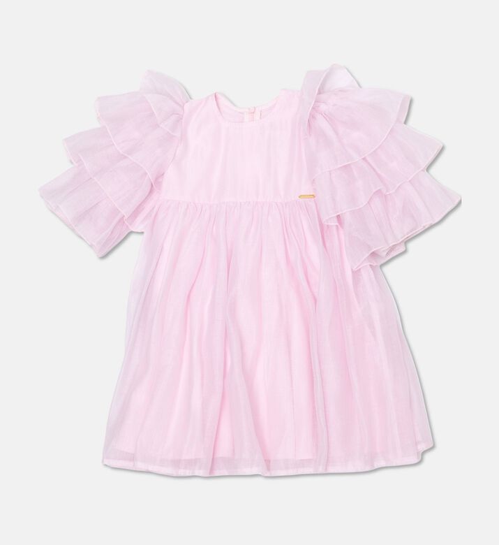 Poca and Poca Ruffle Sleeve Flared Dress, Packshot View
