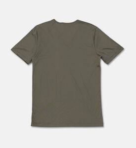 Zimmerli Of Switzerland Cotton Jersey V-neck T-shirt, Dark-green, M, Packshot View