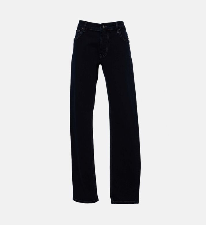 Pal Zileri Dark Wash Straight-leg Jeans, Packshot View