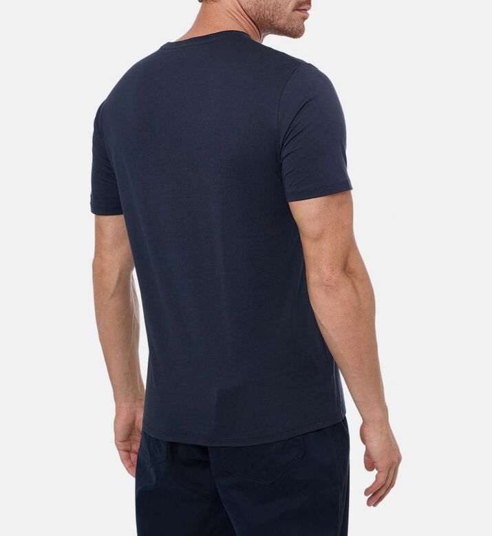 Vince Cotton Crewneck T-shirt, Black, S, Model View