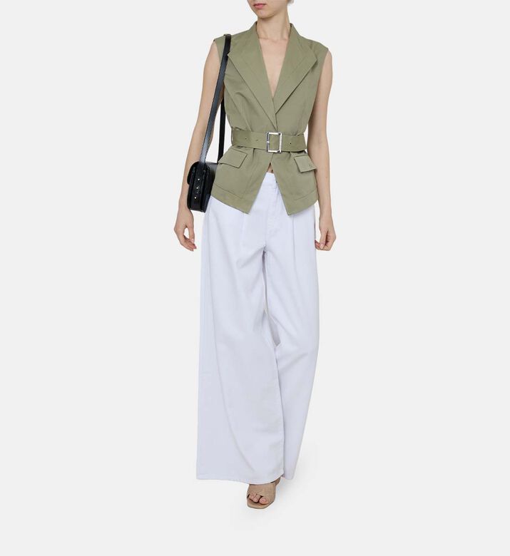 Cinched-waist Safari Gilet