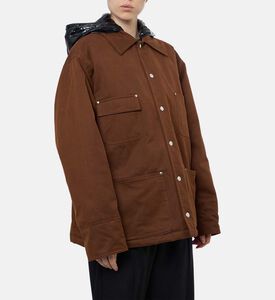 Plan C Multi Pockets Long-sleeve Coat, Model View