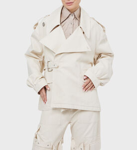 Cotton Cropped Trench Coat Cotton Cropped Trench Coat