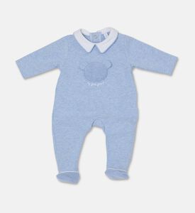 My First Collection Casual Embroidered Bear Romper, Packshot View