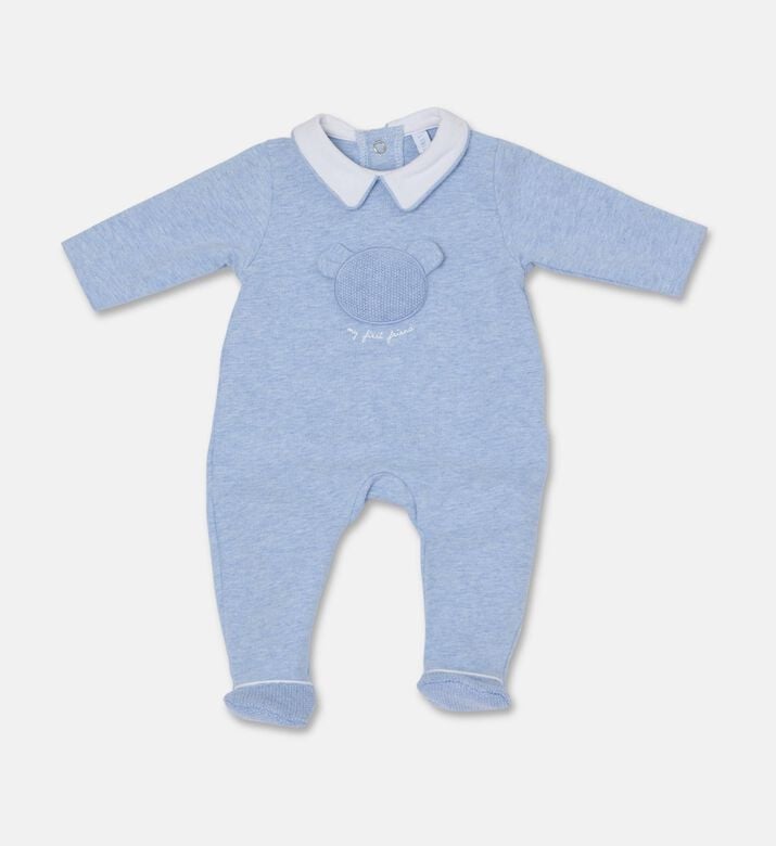 My First Collection Casual Embroidered Bear Romper, Packshot View