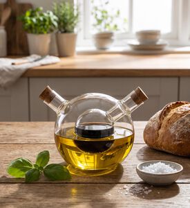 Gusta Oil Vinegar Glass Ball, Model View
