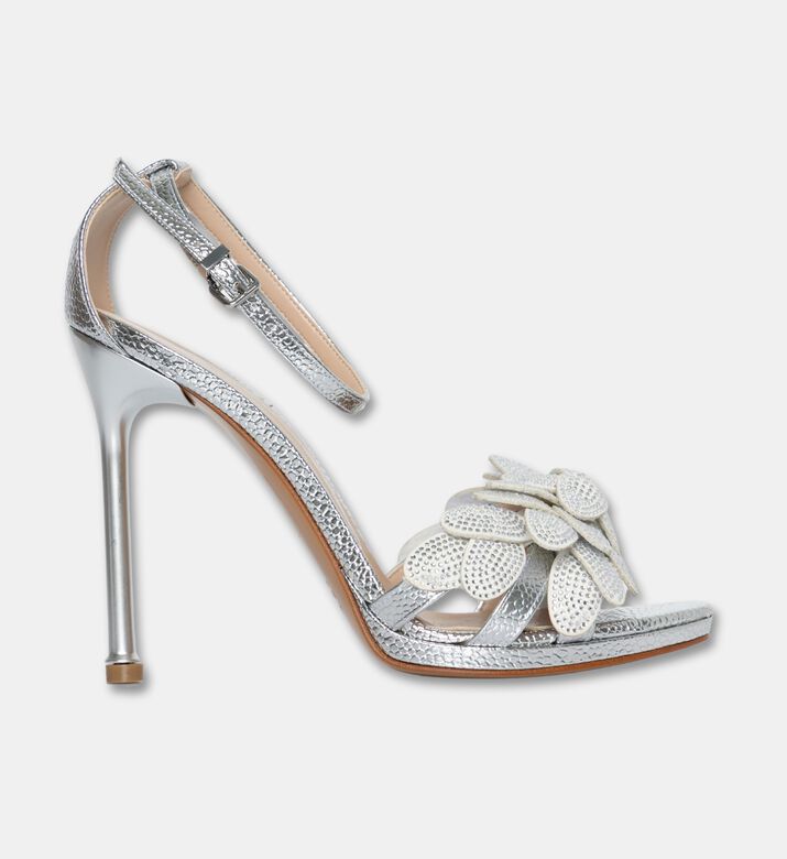 Albano Shoes Snake Strass, Silver, Eu-41, Packshot View