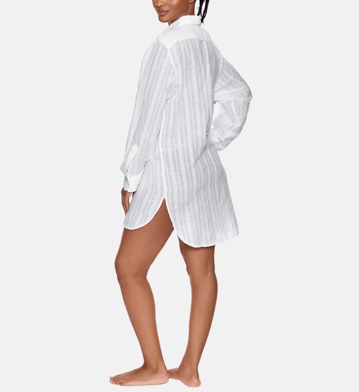 Linen Logo Seamless Maxi Shirt