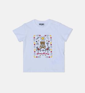 تيشيرت قطن بتطريز دب تيدي