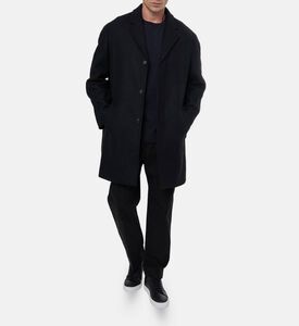Maison Kitsune Classic Slip Pockets Regular-fit Coat, Model View