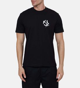 تيشيرت بنقشة أحرف العلامة