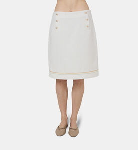 تنورة تويد مستوحاة من الطراز البحري