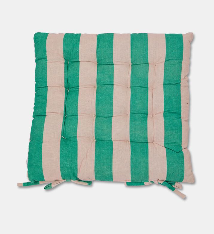 Home Deco and More Linea Striped Chair Pad, Packshot View