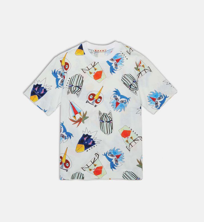 All-over Print Round Neck T-shirt