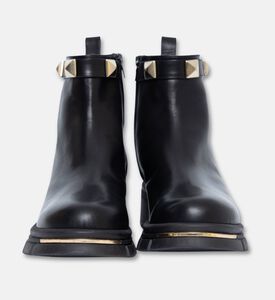 Albano Leather Studded Ankle Boots, Packshot View